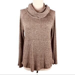 Anthropology maeve brushed cowl neck bell sleeve top